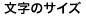 文字サイズ